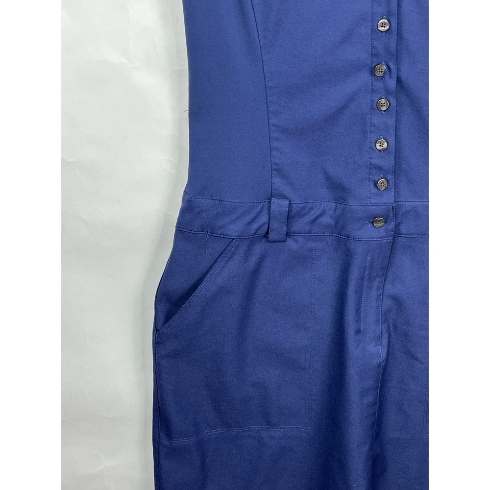 Nike Golf Tour Performance‎ Stretch Dri-Fit Blue Polo Dress Women's 8 Athleisure
